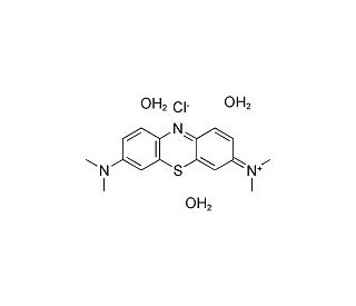 Methylene blue trihydrate (CAS 7220-79-3) - chemical structure image