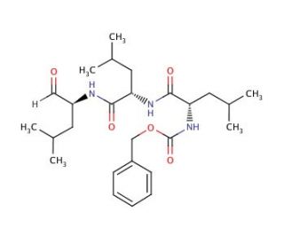 MG-132 [Z-Leu- Leu-Leu-CHO] (CAS 133407-82-6) - chemical structure image