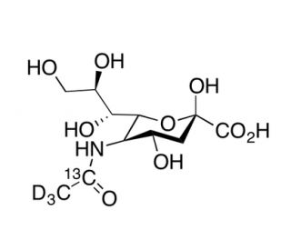 N-Acetylneuraminic Acid-13C,d3 - chemical structure image