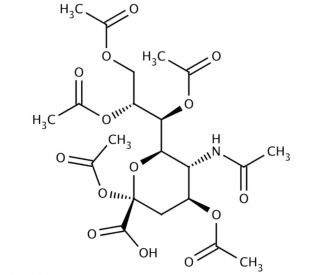 N-Acetylneuraminic acid 2,4,7,8,9-pentaacetate (CAS 4887-11-0) - chemical structure image