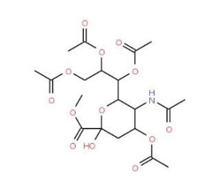 N-Acetylneuraminic acid methyl ester 4,7,8,9-tetraacetate (CAS 84380-10-9) - chemical structure image