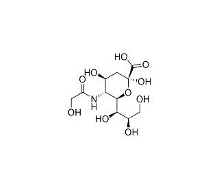 N-Glycolylneuraminic Acid (CAS 1113-83-3) - chemical structure image