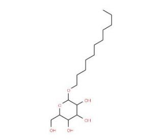 n-Undecyl &beta;-D-glucopyranoside (CAS 70005-86-6) - chemical structure image