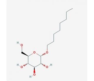 Octyl &alpha;-D-glucopyranoside (CAS 29781-80-4) - chemical structure image