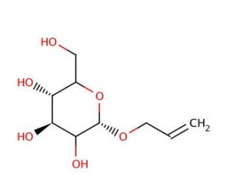 Allyl &alpha;-D-Glucopyranoside (CAS 7464-56-4) - chemical structure image