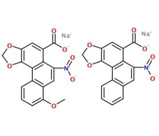 Aristolochic acid sodium salt (CAS 10190-99-5) - chemical structure image