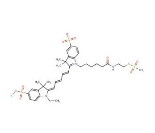 Cyanine 5 Monofunctional MTSEA Dye, Potassium Salt - chemical structure image