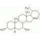 Chenodeoxycholic acid, free acid (CAS 474-25-9) - chemical structure image