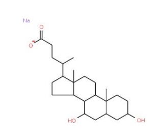 Chenodeoxycholic Acid, Sodium Salt (CAS 2646-38-0) - chemical structure image