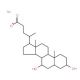 Chenodeoxycholic Acid, Sodium Salt (CAS 2646-38-0) - chemical structure image