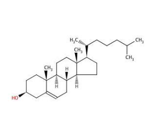 Cholesterol (CAS 57-88-5) - chemical structure image