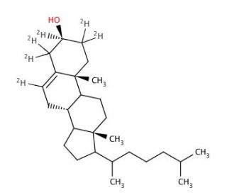 Cholesterol-d6 (CAS 92543-08-3) - chemical structure image