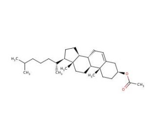 Cholesteryl acetate (CAS 604-35-3) - chemical structure image