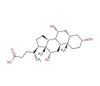 Cholic acid (CAS 81-25-4) - chemical structure image