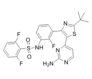 Dabrafenib (CAS 1195765-45-7) - chemical structure image