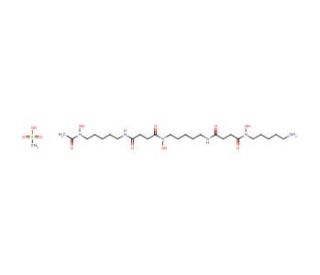 Deferoxamine mesylate (CAS 138-14-7) - chemical structure image