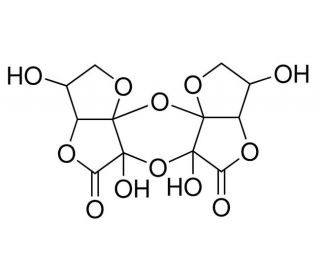 Dehydro-L-(&plus;)-ascorbic acid dimer (CAS 72691-25-9) - chemical structure image