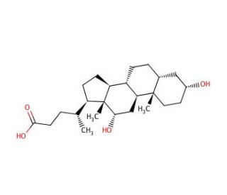 Deoxycholic acid (CAS 83-44-3) - chemical structure image