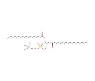 DL-&alpha;-Phosphatidylcholine, distearoyl (CAS 816-93-3) - chemical structure image