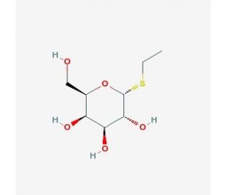 Ethyl a-D-thioglucopyranoside (CAS 13533-88-9) - chemical structure image