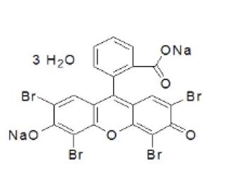 Eosin Y Disodium Trihydrate (CAS 17372-87-1) - chemical structure image 