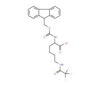 Fmoc-Lys(Tfa)-OH (CAS 76265-69-5) - chemical structure image