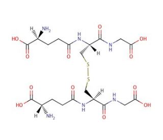 Glutathione, oxidized (CAS 27025-41-8) - chemical structure image