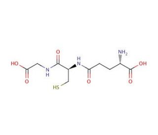 Glutathione, reduced (CAS 70-18-8) - chemical structure image