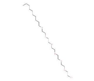 Hexaethylene glycol monodecyl ether (CAS 5168-89-8) - chemical structure image
