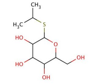 Isopropyl &beta;-D-thioglucopyranoside (CAS 19165-11-8) - chemical structure image