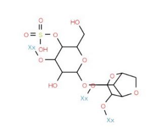 &kappa;-Carrageenan (CAS 11114-20-8) - chemical structure image