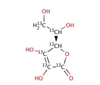 L-Ascorbic Acid-13C6 (CAS 1331939-77-5) - chemical structure image