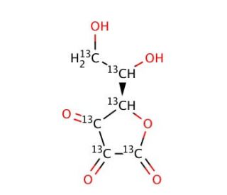 L-Dehydro Ascorbic Acid-13C6 - chemical structure image