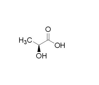 L-(&plus;)-Lactic acid (CAS 79-33-4) - chemical structure image