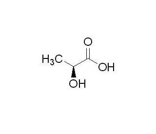 L-(&plus;)-Lactic acid 95% liquid (CAS 79-33-4) - chemical structure image