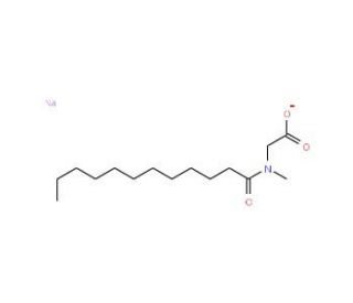 Lauroylsarcosine, Sodium Salt (CAS 137-16-6) - chemical structure image