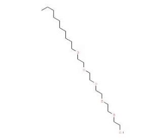 Pentaethylene glycol monodecyl ether (CAS 23244-49-7) - chemical structure image