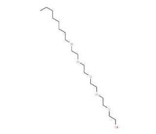 Pentaethylene glycol monooctyl ether (CAS 19327-40-3) - chemical structure image