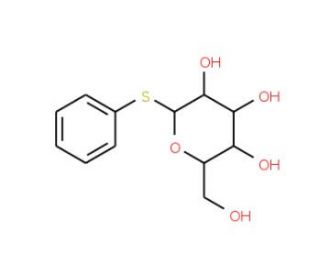 Phenyl beta-D-thioglucopyranoside (CAS 2936-70-1) - chemical structure image