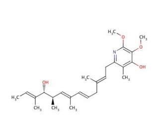 Piericidin A (CAS 2738-64-9) - chemical structure image