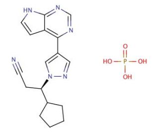 Ruxolitinib Phosphate (CAS 1092939-17-7) - chemical structure image