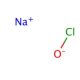 Sodium hypochlorite solution (CAS 7681-52-9) - chemical structure image