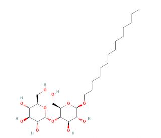 Tetradecyl b-D-maltopyranoside (CAS 18449-82-6) - chemical structure image