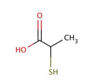 Thiolactic acid (CAS 79-42-5) - chemical structure image