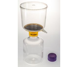 UltraCruz&reg; Filter Flask, 1000ml, PES, 0.22um features a large volume filter unit with clear graduations, offering precise 