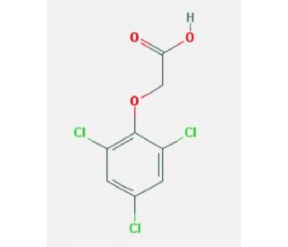 2,4,6-Trichlorophenoxyacetic Acid (CAS 575-89-3) - chemical structure image