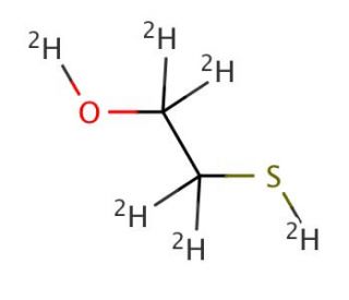 2-Mercaptoethanol-d<sub>6</sub> (CAS 203645-37-8) - chemical structure image