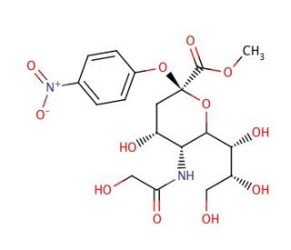 2-O-(p-Nitrophenyl)-&alpha;-D-N-glycolylneuraminic Acid Methyl Ester - chemical structure image