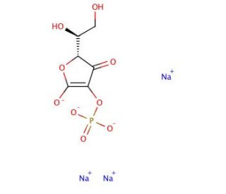 2-Phospho-L-ascorbic acid trisodium salt (CAS 66170-10-3) - chemical structure image