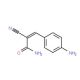 (2Z)-3-(4-aminophenyl)-2-cyanoacrylamide - chemical structure image